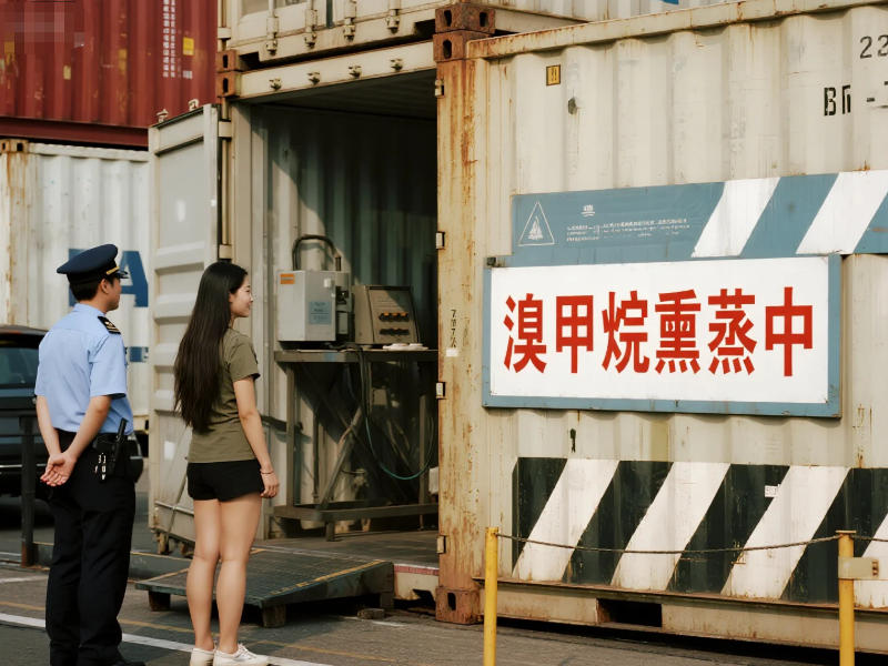 木質包裝材料真空溴甲烷熏蒸現場圖