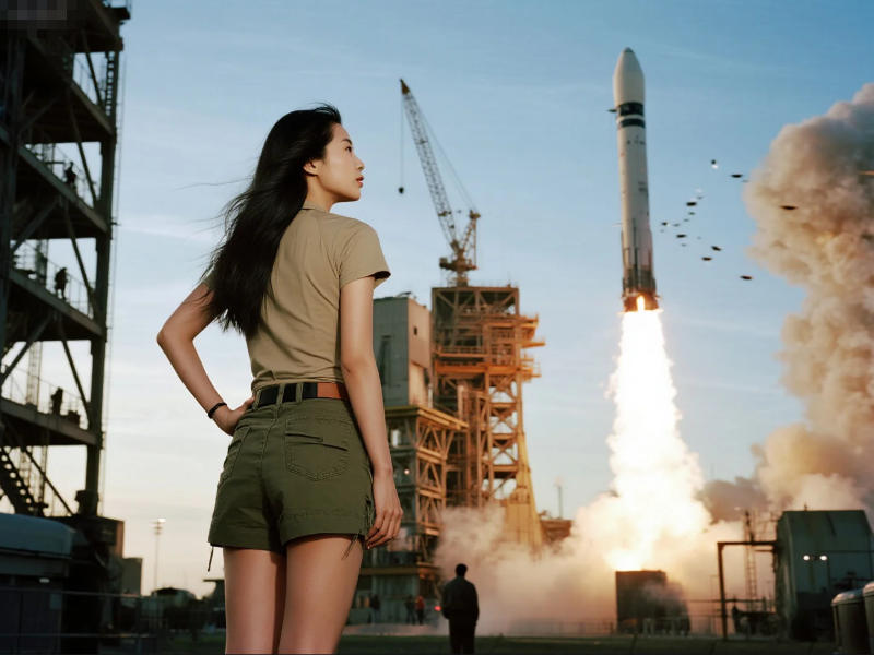 航天基地火箭發(fā)射現(xiàn)場(chǎng)圖